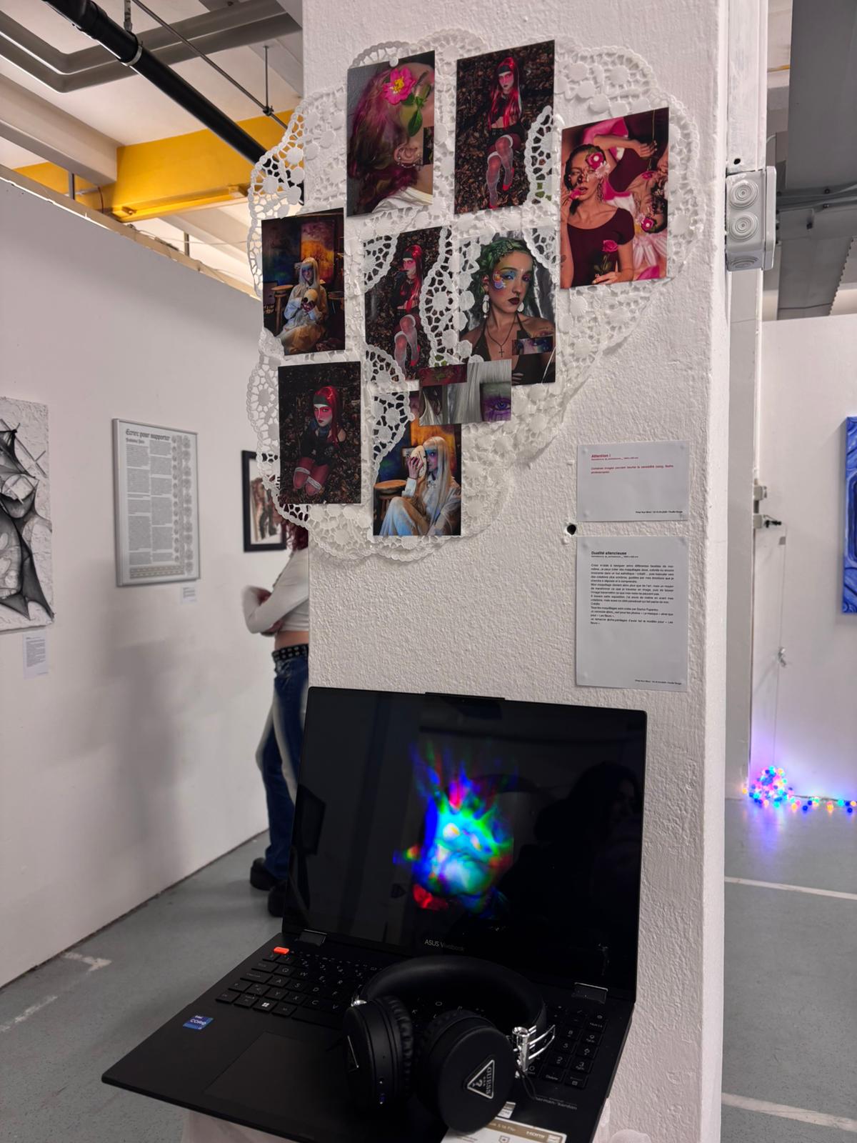 pimp your mind, artiste, maquillage, exposition, Fribourg, feuille rouge